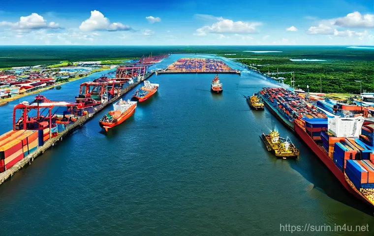 수리남과 유럽 국가들의 경제적 관계 - Here are three detailed image prompts in English, designed to be appropriate for a 15+ audience and ... 수리남과 유럽 국가들의 경제적 관계 - Here are three detailed image prompts in English, designed to be appropriate for a 15+ audience and ...